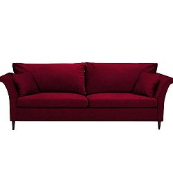 Pivoine piros kihúzható háromszemélyes kanapé tárolóval - Mazzini Sofas