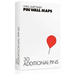 Rajzszög készlet Pin World térképekhez, 30 db - Palomar