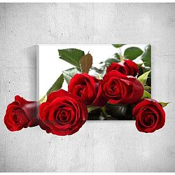 Red Roses 3D fali kép, 40 x 60 cm - Mosticx