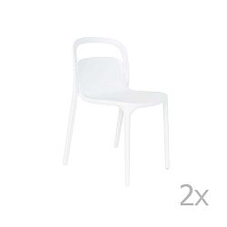 Rex 2 részes fehér szék szett - White Label
