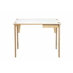 Sandra fiókos íróasztal, fehér asztallappal - We47