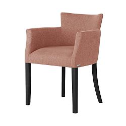 Santal rózsaszín bükk szék fekete lábakkal - Ted Lapidus Maison