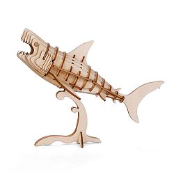 Shark 3D puzzle balsafából - Kikkerland
