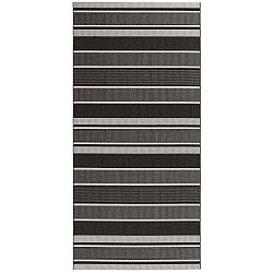 Strap fekete-szürke kültéri szőnyeg, 80 x 150 cm - Bougari