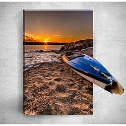 Sunset At Beach 3D fali kép, 40 x 60 cm - Mosticx