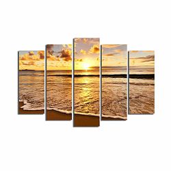 Sunset Over The Sea többrészes kép, 105 x 70 cm