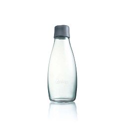 Szürke üvegpalack élettartam garanciával, 500 ml - ReTap