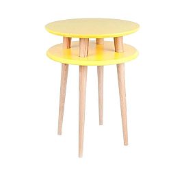 UFO sárga dohányzóasztal, Ø 45 cm - Ragaba