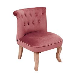 Vanity világos rózsaszín bársony fotel - Miloo Home