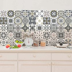 Wall Decal Cement Tiles Antalya 30 db-os falmatrica szett, 15 x 15 cm - Ambiance
