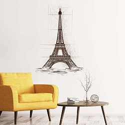 Wall Decal Eiffel Tower Drawing falmatrica, 85 x 60 cm - Ambiance