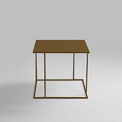 Walt aranyszínű dohányzóasztal, 50 x 50 cm - Custom Form