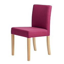 Wilton fuksziaszínű rózsaszín szék, natúr fa lábakkal - Custom Form