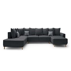 Xenia sötétszürke kinyitható kanapé, jobb oldali kivitel - Bobochic