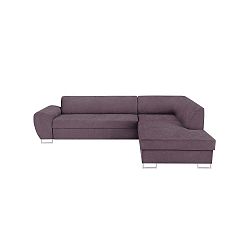 XL Right Corner Sofa lila kinyitható sarokkanapé tárolóhellyel - Kooko Home