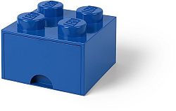 LEGO tároló doboz 4 fiókkal - kék