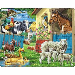 Larsen Puzzle Állatok a farmon, 25 darab