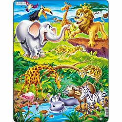 Larsen Puzzle Szafari, 18 darab