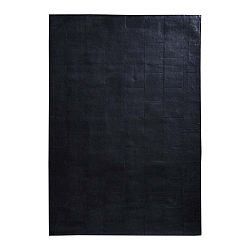 Athens fekete szőnyeg valódi bőrből, 170 x 240 cm - Fuhrhome