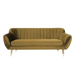 Benito aranyszínű háromszemélyes kanapé - Mazzini Sofas