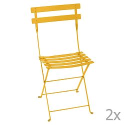Bistro sárga összecsukható kerti szék, 2 db - Fermob