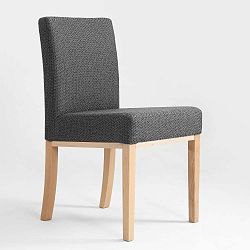 Clark sötétszürke szék, natúr fa lábakkal  - Custom Form