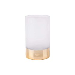 Glamour matt, fehér-arany váza, 20 cm magas - PT LIVING