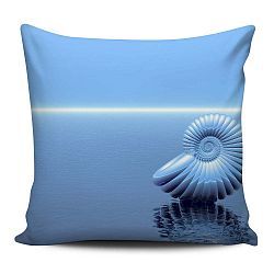 Home de Bleu Tropical Conch díszpárna, 43 x 43 cm - Kate Louise