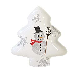 Im a Snowman porcelán dekorációs tál karácsonyi motívummal - PPD