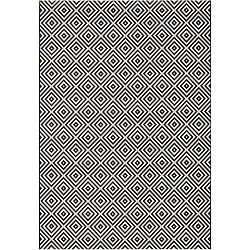 Karo fekete kültéri szőnyeg, 140 x 200 cm - Bougari