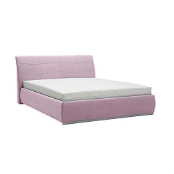 Luna világos rózsaszín kétszemélyes ágy, 160 x 200 cm - Mazzini Beds