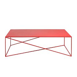 Memo piros dohányzóasztal, 140 cm széles - Custom Form
