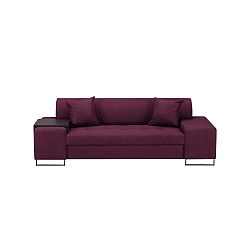 Orlando háromszemélyes lila kanapé, fekete színű lábakkal - Cosmopolitan Design