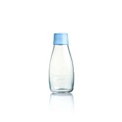 Pasztellkék üvegpalack élettartam garanciával, 300 ml - ReTap
