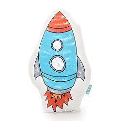 Space Rocket pamut párna, 40 x 30 cm - Mr. Fox