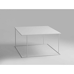 Walt fehér dohányzóasztal, 80 x 80 cm - Custom Form