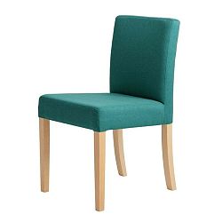 Wilton türkiz szék, natúr fa lábakkal - Custom Form
