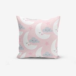 With Points Moon And Cloud pamutkeverék párnahuzat, 45 x 45 cm - Minimalist Cushion Covers