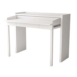 16 Mel fehér kihúzható íróasztal - Woodman