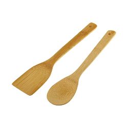 2 darabos bambusz konyhai eszköz készlet, hossz 30 cm - Unimasa