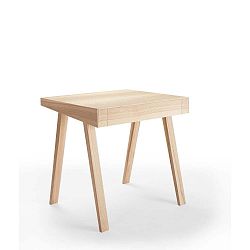 4.9 litván kőrisfa íróasztal, 1 fiókos - EMKO