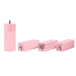 4 db-os rózsaszín fenyő ágymagasító láb szett, magassága 20 cm - Benlemi