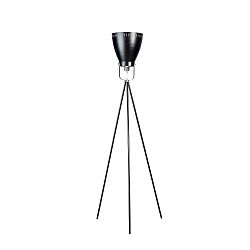 Acate Industri fekete állólámpa, három ezüstszínű lábbal - ETH