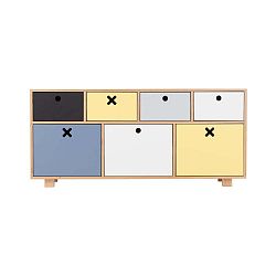 Alacsony színes szekrény - Durbas Style