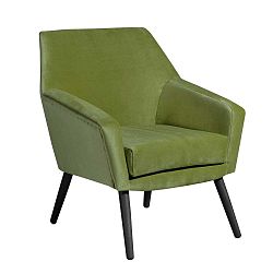 Alegro zöld fotel fekete lábakkal - Max Winzer