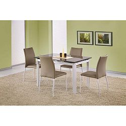Alston bézs színű kinyitható étkezőasztal, hossza 120-180 cm - Halmar
