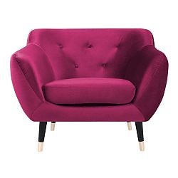 Amelie rózsaszín fotel fekete lábakkal - Mazzini Sofas