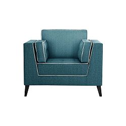 Atalaia Turquoise türkiz fotel krémszínű részletekkel - Stella Cadente Maison