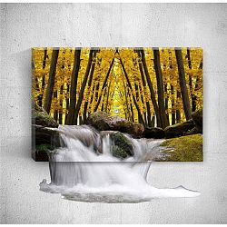 Autumn Waterfalls 3D fali kép, 40 x 60 cm - Mosticx