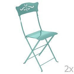 Bagatelle kék összecsukható fém kerti szék, 2 db - Fermob